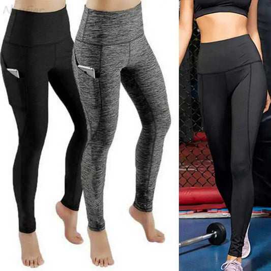 High Waist Yoga Pants with Pocket