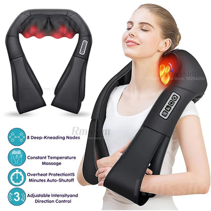 Shiatsu Neck and Shoulder Massager Heated Back Massager